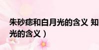 朱砂痣和白月光的含義 知乎(朱砂痣和白月光的含義)