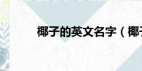 椰子的英文名字(椰子的英文)
