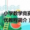 小學數學競賽培優教程（關于小學數學競賽培優教程簡介）