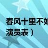 春風十里不如你演員表劇照（春風十里不如你演員表）