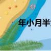 年小月半大（關于年小月半大介紹）