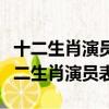 十二生肖演員表十二生肖傳奇演員表介紹（十二生肖演員表）