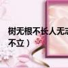 樹無根不長人無志不立什么意思二年級（樹無根不長人無志不立）
