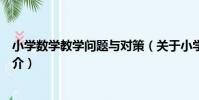 小學數學教學問題與對策(關于小學數學教學問題與對策簡介)