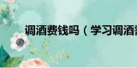調酒費錢嗎(學習調酒需要多少錢)
