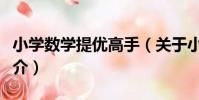 小學數學提優高手(關于小學數學提優高手簡介)