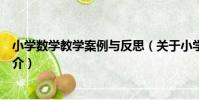 小學數學教學案例與反思(關于小學數學教學案例與反思簡介)
