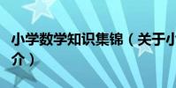 小學數學知識集錦(關于小學數學知識集錦簡介)