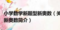 小學數學新題型新奧數(關于小學數學新題型新奧數簡介)