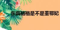 東莪格格是不是董鄂妃(東莪格格)