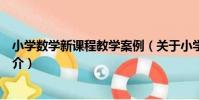 小學數學新課程教學案例(關于小學數學新課程教學案例簡介)