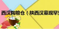 西漢陶糧倉(陜西漢墓現罕見陶倉裝滿小米)
