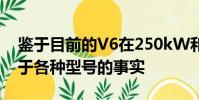 鑒于目前的V6在250kW和280kW調諧下用于各種型號的事實