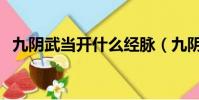 九陰武當開什么經脈(九陰真經武當經脈)