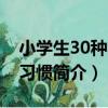 小學生30種學習習慣（關于小學生30種學習習慣簡介）