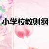 小學校教則綱領（關于小學校教則綱領簡介）