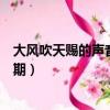 大風吹天賜的聲音第幾期第幾分鐘（大風吹天賜的聲音第幾期）