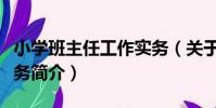 小學班主任工作實務(關于小學班主任工作實務簡介)
