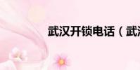 武漢開鎖電話(武漢開鎖)