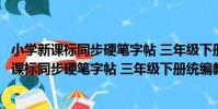 小學新課標同步硬筆字帖 三年級下冊統編教材(關于小學新課標同步硬筆字帖 三年級下冊統編教材簡介)