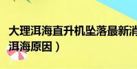 大理洱海直升機墜落最新消息(大理直升機墜洱海原因)
