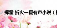 揮霍 折火一夏有聲小說(揮霍 折火一夏)