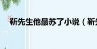 靳先生他最蘇了小說(靳先生他最蘇了)