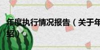 年度執行情況報告(關于年度執行情況報告介紹)