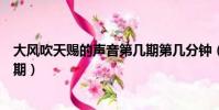 大風吹天賜的聲音第幾期第幾分鐘(大風吹天賜的聲音第幾期)