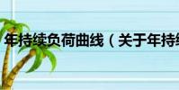 年持續負荷曲線(關于年持續負荷曲線介紹)