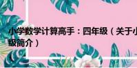 小學數學計算高手:四年級(關于小學數學計算高手:四年級簡介)