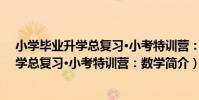 小學畢業升學總復習·小考特訓營:數學(關于小學畢業升學總復習·小考特訓營:數學簡介)
