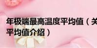 年極端最高溫度平均值(關于年極端最高溫度平均值介紹)