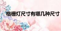 格柵燈尺寸有哪幾種尺寸(格柵燈尺寸)