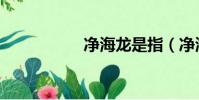 凈海龍是指(凈海龍)