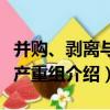 并購、剝離與資產重組（關于并購、剝離與資產重組介紹）