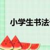 小學生書法課（關于小學生書法課簡介）
