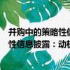 并購中的策略性信息披露：動機與制度（關于并購中的策略性信息披露：動機與制度介紹）