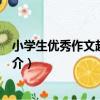 小學生優秀作文超級范本（關于小學生優秀作文超級范本簡介）