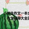小學生作文一本全：作文輔導大全（關于小學生作文一本全：作文輔導大全簡介）