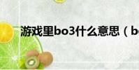 游戲里bo3什么意思(bo3什么意思)