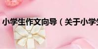 小學生作文向導(關于小學生作文向導簡介)