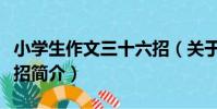 小學生作文三十六招(關于小學生作文三十六招簡介)