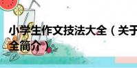 小學生作文技法大全(關于小學生作文技法大全簡介)