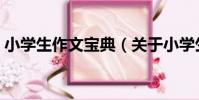小學生作文寶典(關于小學生作文寶典簡介)