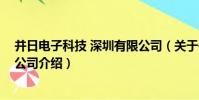 并日電子科技 深圳有限公司(關于并日電子科技 深圳有限公司介紹)