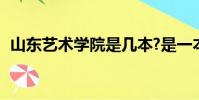山東藝術學院是幾本?是一本二本還是三本?