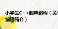 小學生C++趣味編程(關于小學生C++趣味編程簡介)