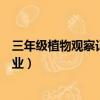 三年級植物觀察記錄卡作業桃花（三年級植物觀察記錄卡作業）
