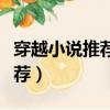 穿越小說推薦文筆好高質量完結（穿越小說推薦）